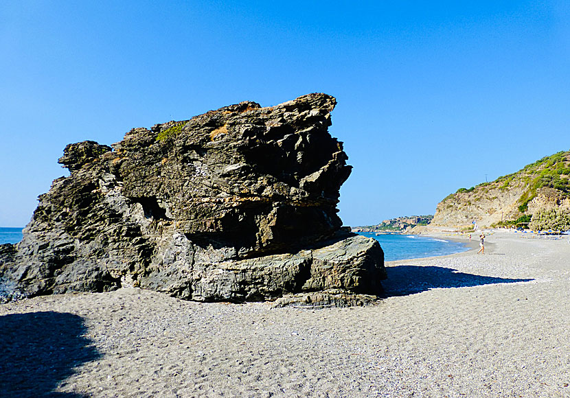 Snorkelling at Korakas beach near Rodakino and Plakias in Rethymnon region in southern Crete.