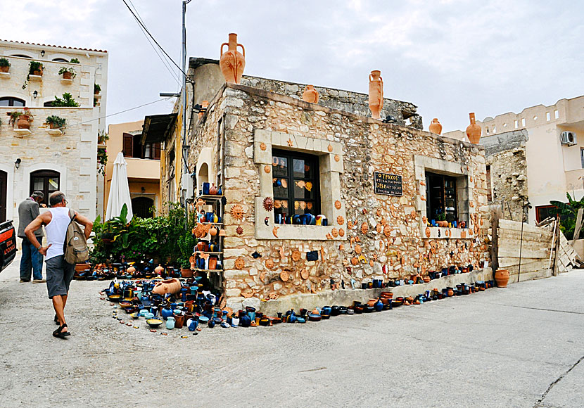 A pottery shop in Margarites. Crete.