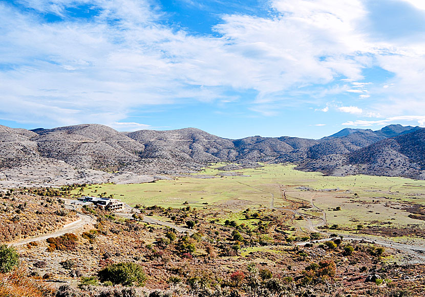 Tavernas and rooms for rent on the Nida Plateau above the village of Anogia in Crete.