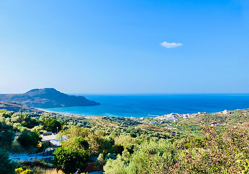 Plakias seen from the nice village of Mirthios in Crete.