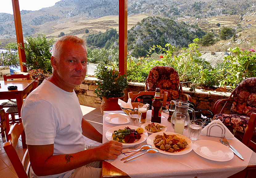 Restaurant Iliomanolis in the small village of Kanevos near Plakias in southern Crete.