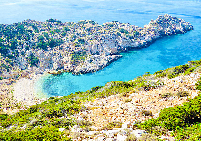 If you hike in Donoussa you can reach small, beautiful beaches.