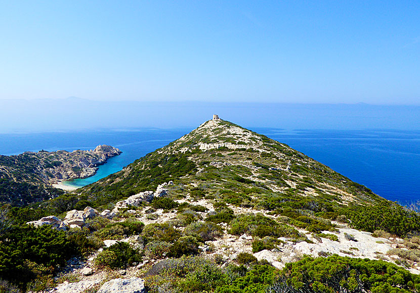 Limenari beach is one of the least known beaches on Donoussa.