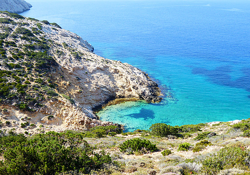 Kalimera beach close to Kedros beach on Donoussa.