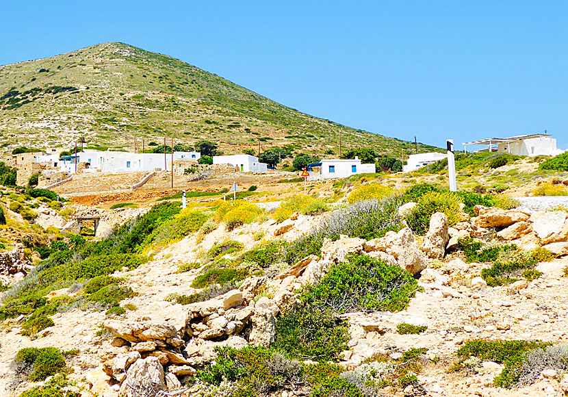 The village of Kalotaritissa on Donoussa in the Small Cyclades.