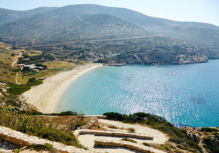 The path to Kedros beach on Donoussa.