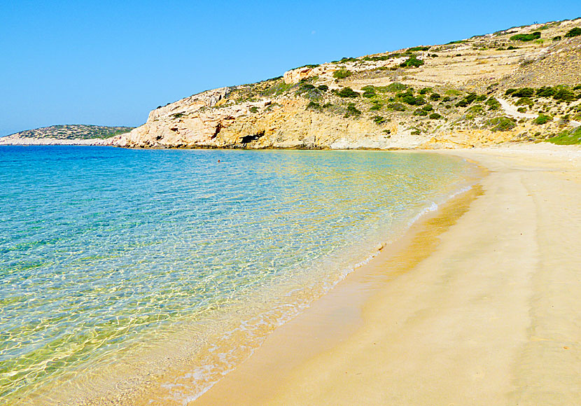 Kedros beach on the island of Donoussa in Greece.