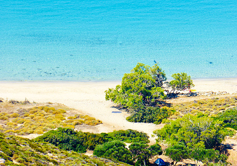 There is little shade on the beach, so bring your own parasol.