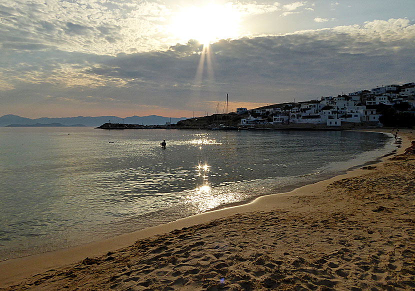 Is it usually windy on the island of Donoussa in the Cyclades?