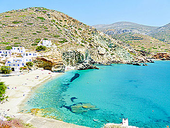 Angali beach on Folegandros. 