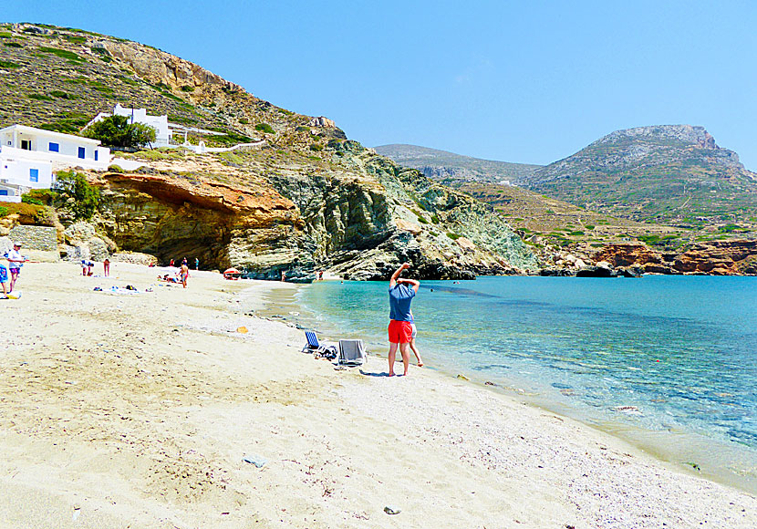 Angali beach on Folegandros.