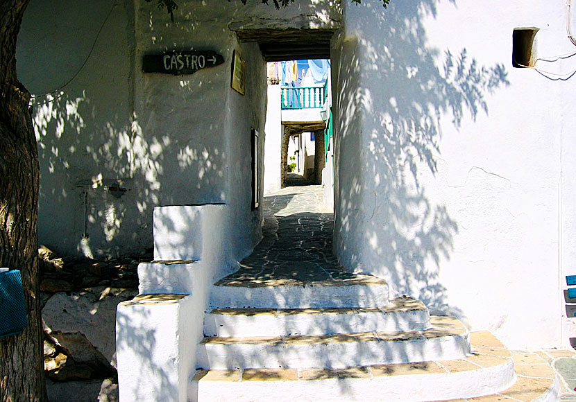 Kastro and Chora on Folegandros.