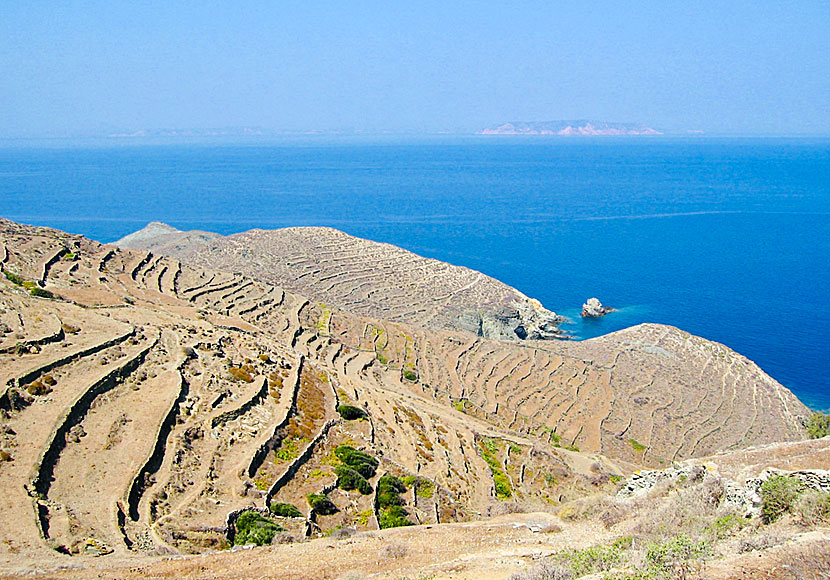 The barren, and very beautiful, landscape of northern Folegandros is perfect for those who like to hike.