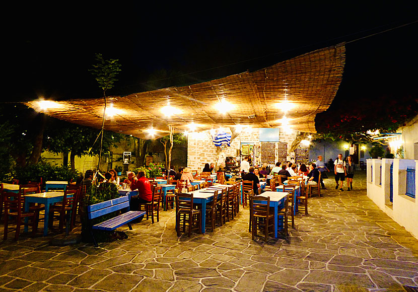 Nikos Taverna in Chora on Folegandros.