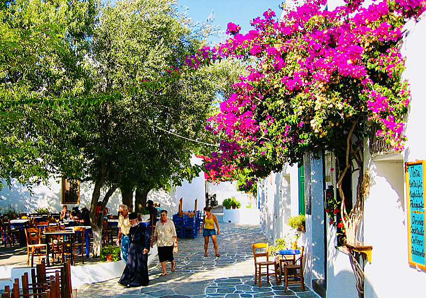 Taverns in Chora on Folegandros.