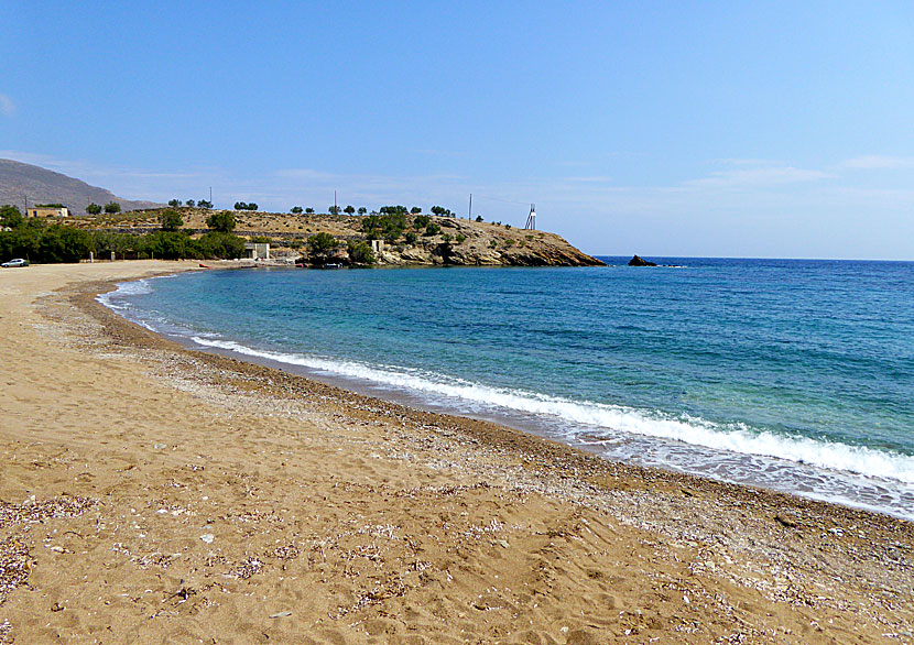 The best beaches on Folegandros. Livadi beach. 