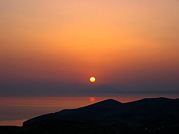 The sunset on Folegandros.