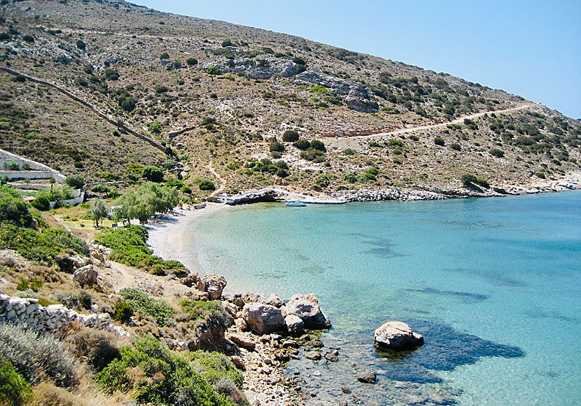 Eledaki beach on Fourni.