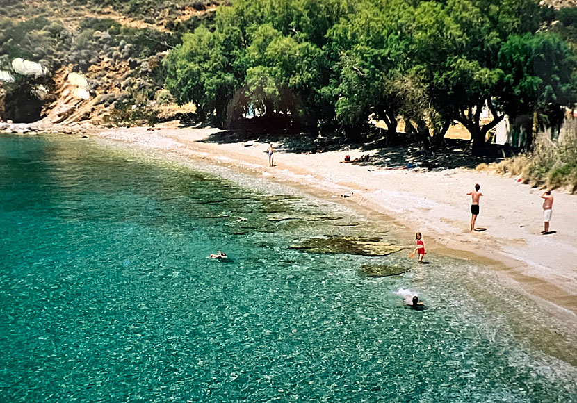 The best beaches on Fourni. Chrissomilia beach.