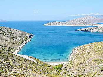 Beautiful beaches on Fourni.