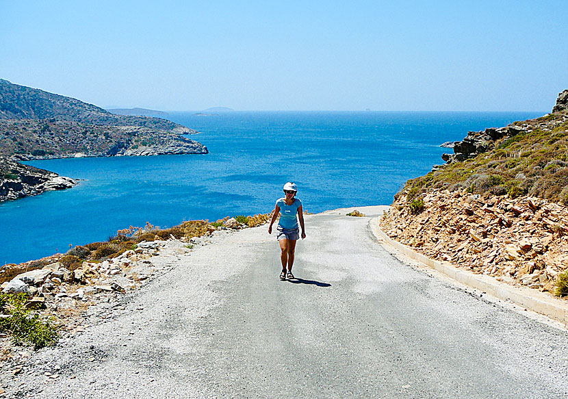 Hike to the beaches of southern Fourni.