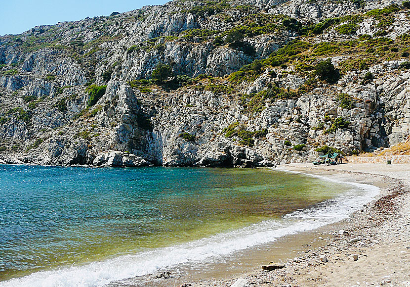 The best beaches on Fourni. Vitsilia beach.