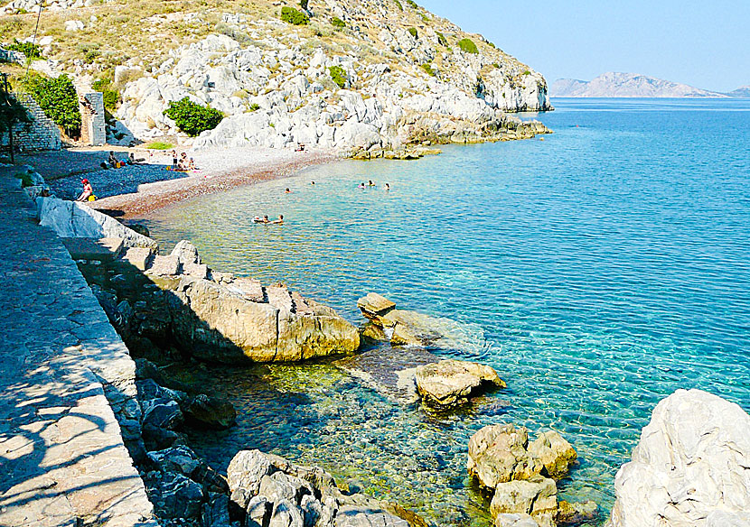 Kaminia beach on Hydra.