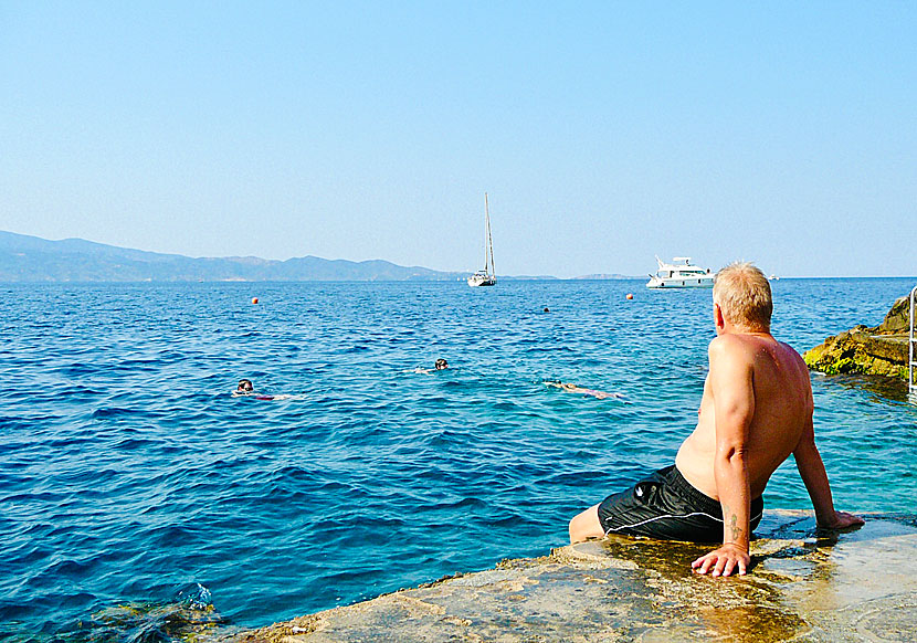 Kalimera Janne at Hydra in Greece.