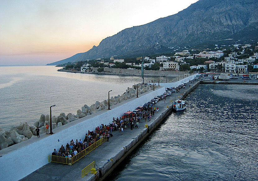 The port of Agios Kirikos on Ikaria.