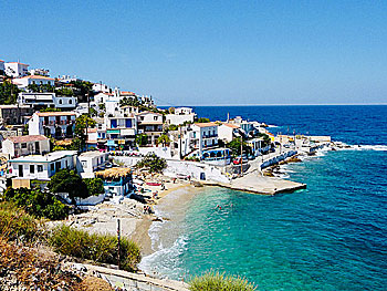 The village of Armenistis on Ikaria.