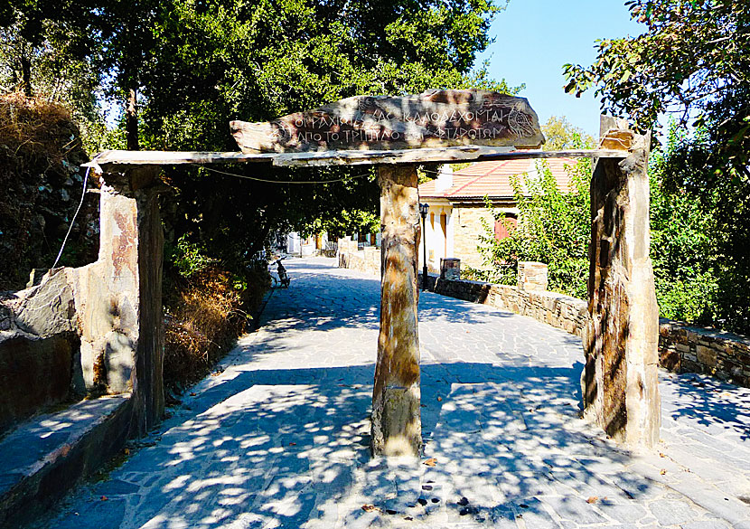 Christos Raches is one of the villages on Ikaria where cars are prohibited.