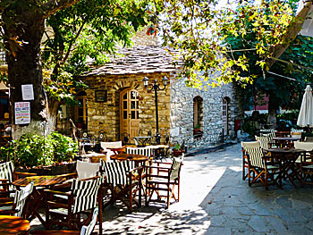 The village of Christos Raches on Ikaria.