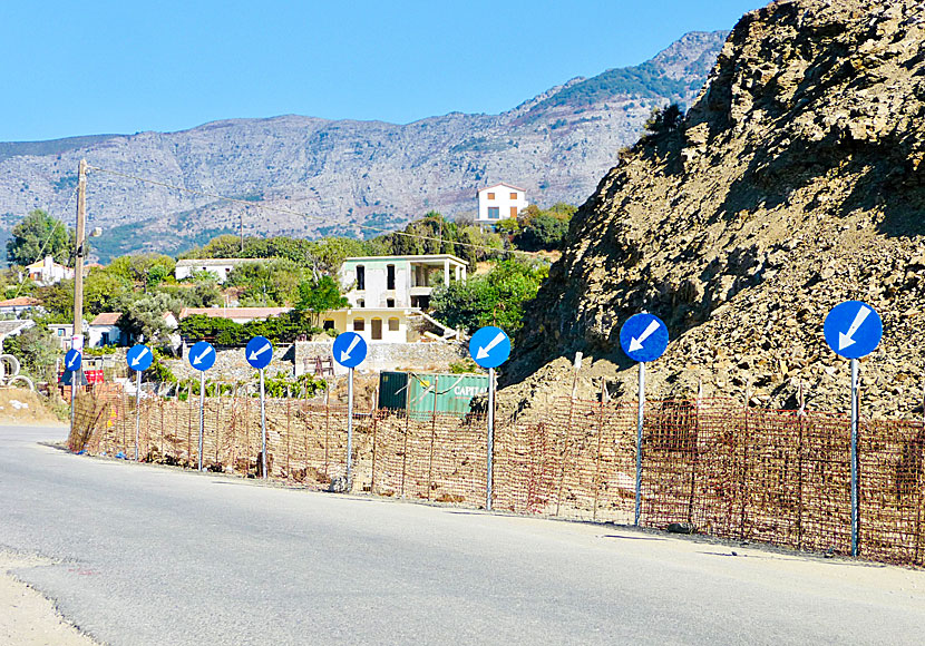 Driving a car, quad bike and motor bike on Ikaria in Greece.