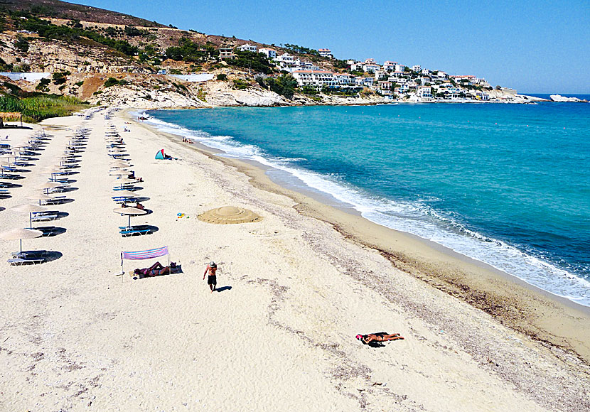 Livadi beach and Armenistis in Ikaria.