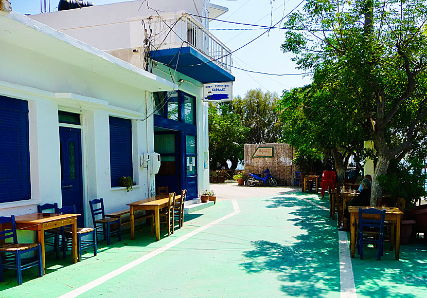 Cafe in Karkinagri on Ikaria.