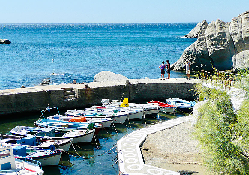 Small boat port in Magganitis.