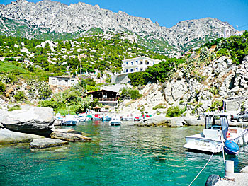 The village of Magganitis on Ikaria.