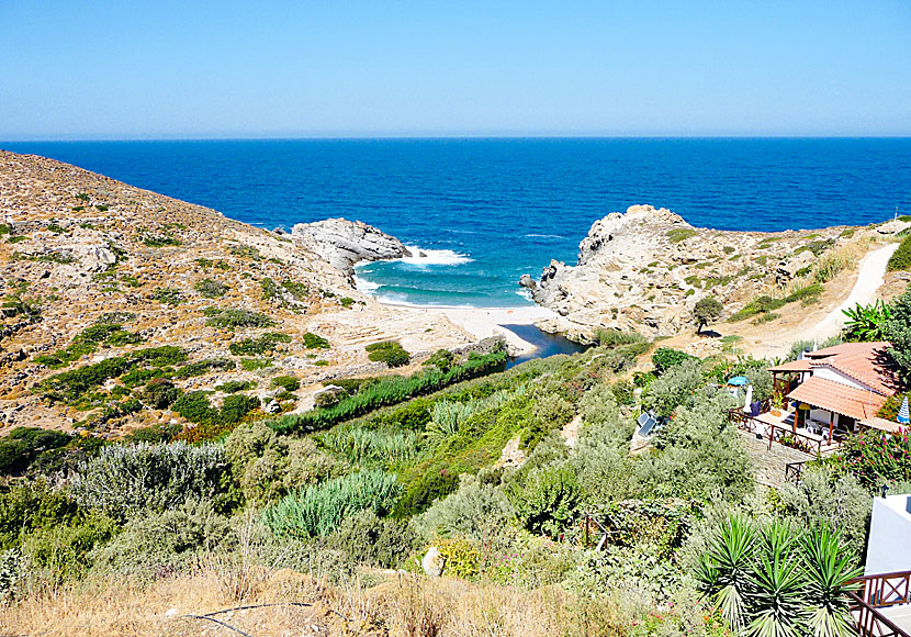 Above Nas beach on Ikaria there is a temple dedicated to the goddess Artemis.