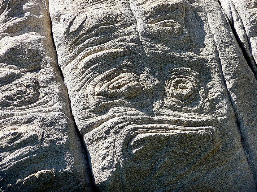 The rock formations on Ikaria look almost like the statues on Easter Island.