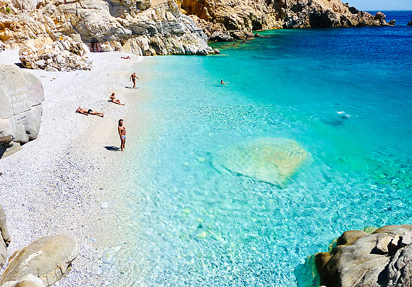 The beach paradise Seychelles on Ikaria in Greece.