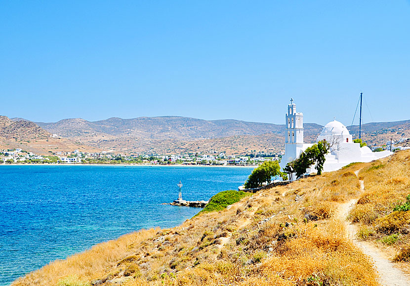 Swim at Agia Irini church on Ios.