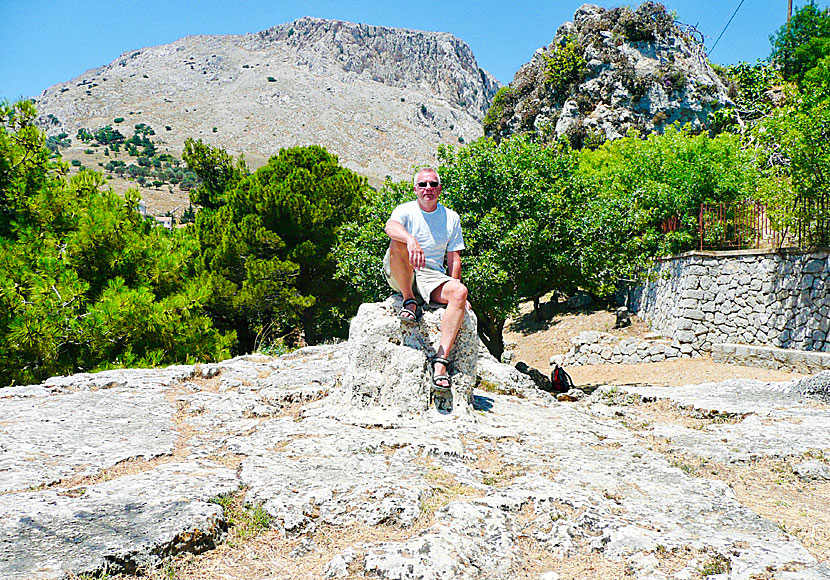 Daskalopetra on Chios where it is said that Homer sat and thought.