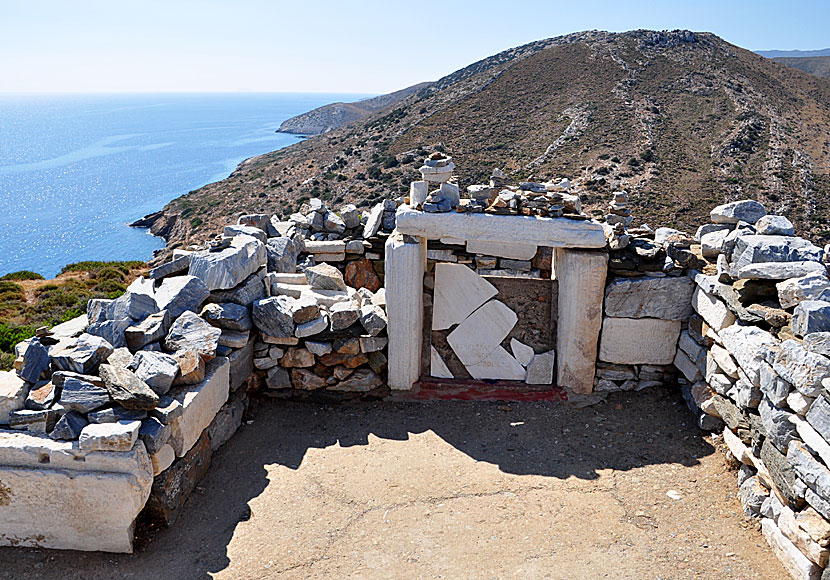 Homers grave and tomb on Ios island in Greece.