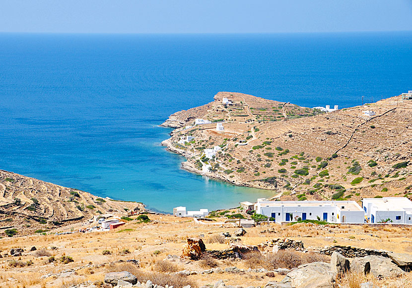 Kolitsani beach near Chora on Ios in the Cyclades.