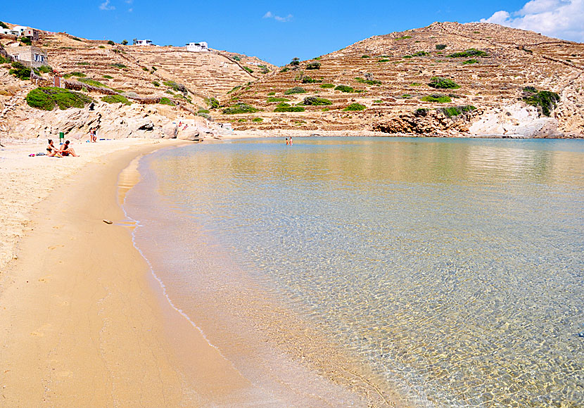 Kolitsani beach on Ios in Greece.