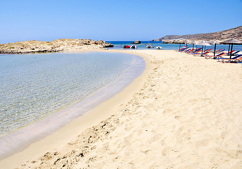 Don't miss Ios best beach Manganari when you visit the church of Panagia Paleokastritissa on Ios in the Cyclades.