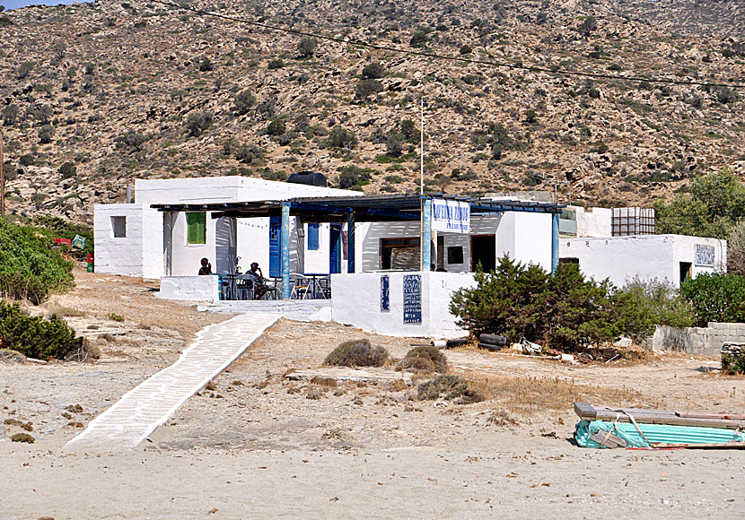 Taverna Panos on Manganari beach.