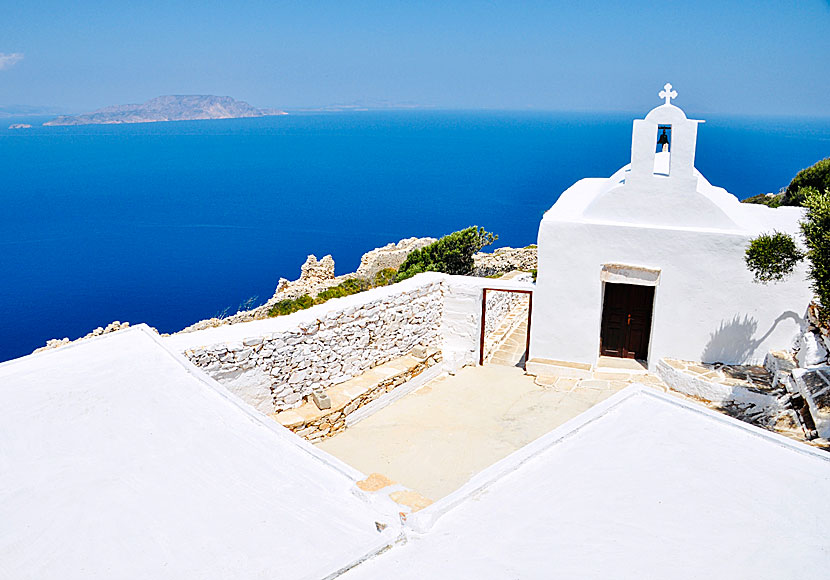 The church of Panagia Paleokastritissa in Paleokastro on Ios.