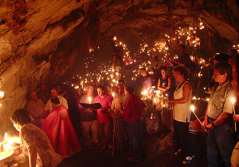 The cave church of Agios Ioannis on Iraklia is celebrated on August 28 every year.