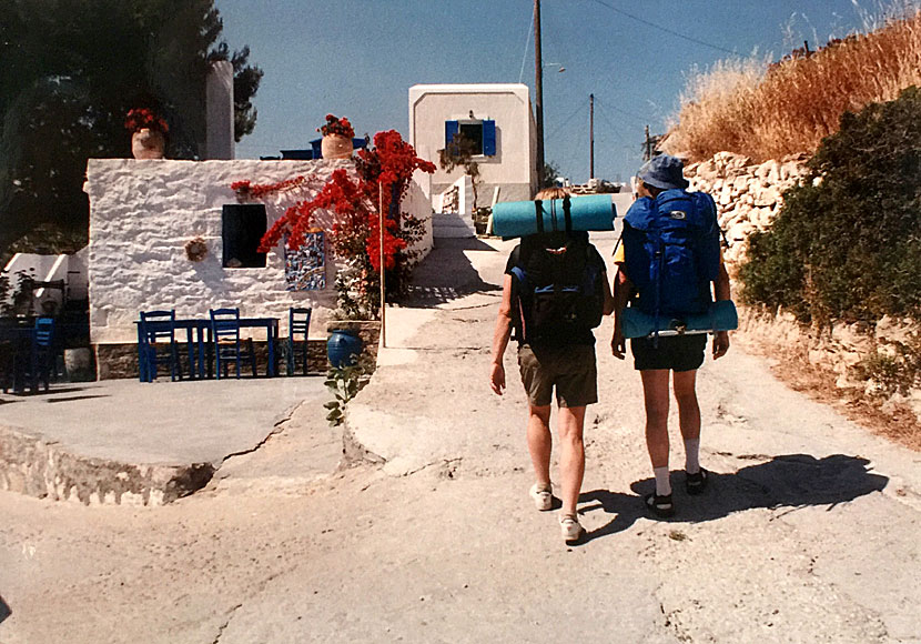 Hike between the port and Chora on Iraklia in the Cyclades.